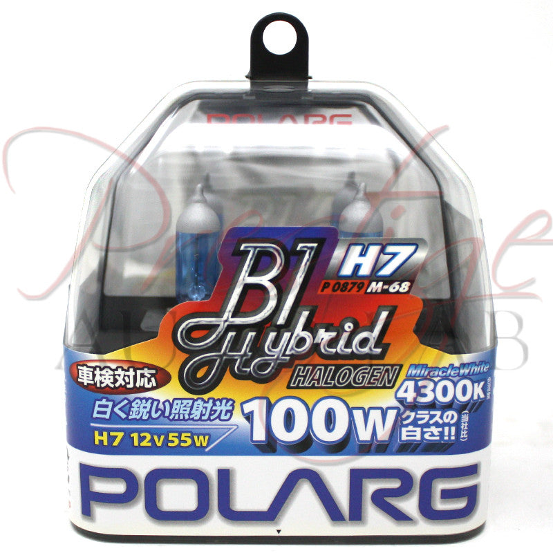 Polarg H7 4300k Miracle White Halogen Bulbs - Made in Japan