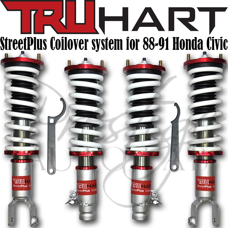 Truhart StreetPlus Coilover system for 1988-1991 Civic CRX EF