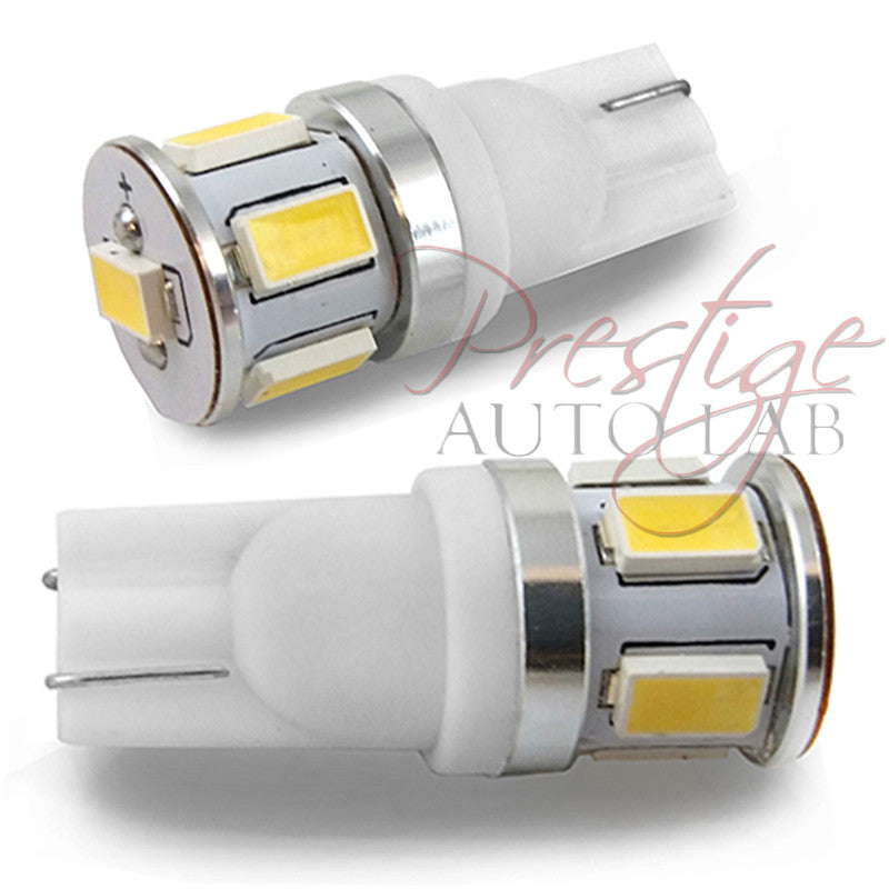 2x T10 194 168, 6-5630SMD LED Bulb lamp White