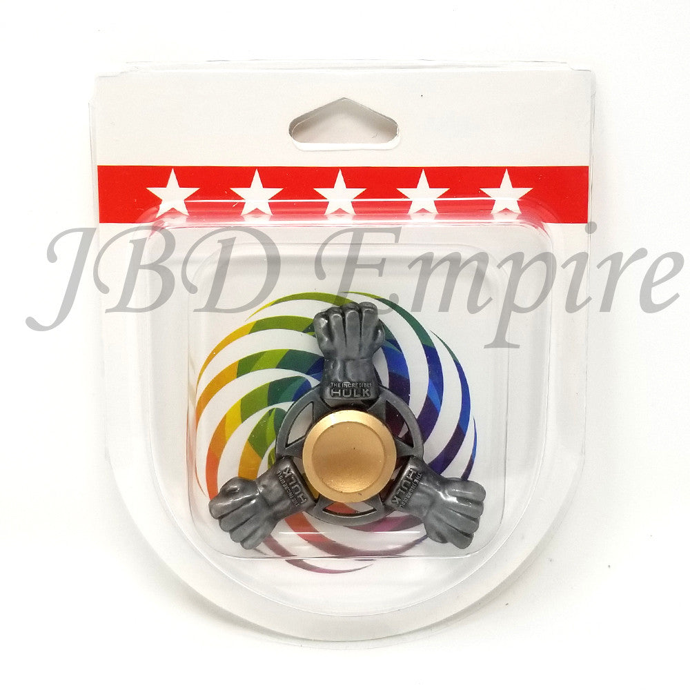 JBD The Hulk Gray fist , Anti-Anxiety Fidget Spinner Toy Helps Focusings EDC Focus Toy for Kids & Adults - Stress Reducer Reliever ADHD Anxiety and Boredom