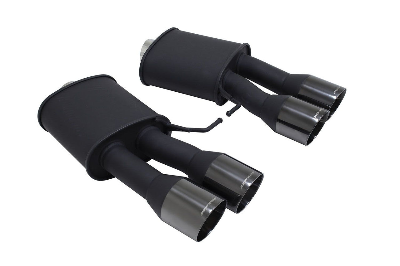Megan Racing Black Chrome Rolled Tips Surpremo Axle-Back Exhaust For BMW M5 (F10) 2011 - 2017