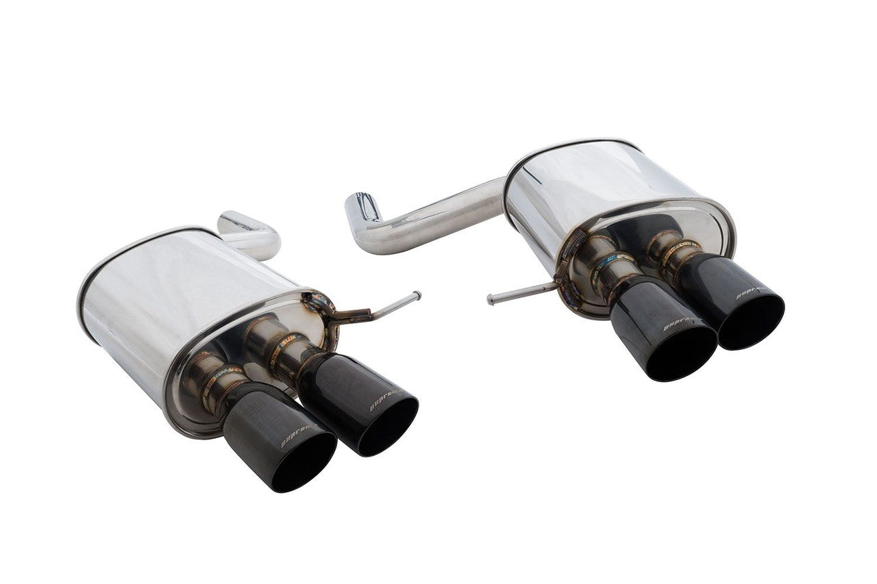 Megan Racing V2 Black Chrome Rolled Tips Supremo Axle-Back Kit For BMW 5 Series (F10) 2011+