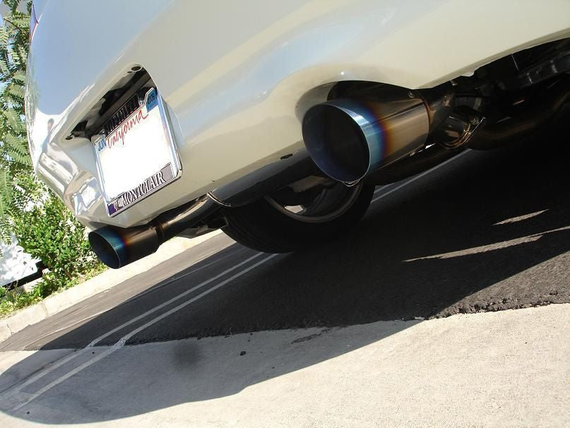 Megan Racing Blue Titanium Dual Tips Axle-Back Exhaust For Infiniti G37 Coupe 2008 - 2013 Q60