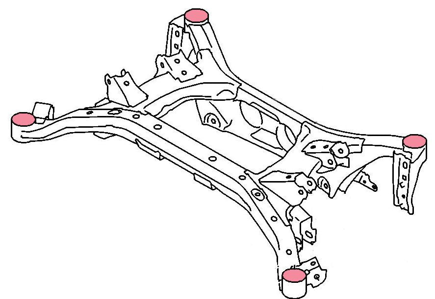 Megan Racing Rear Subframe Bushings Kit For Scion FR-S 2012 - 2016 BRZ 86