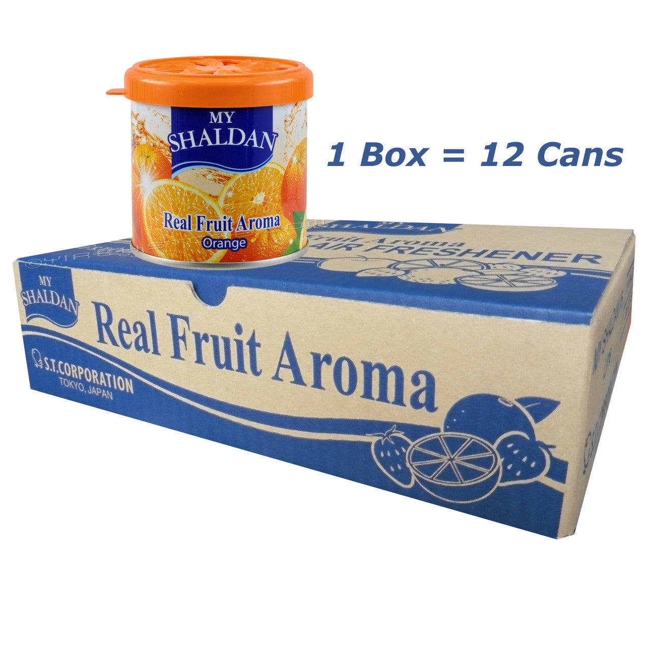 My Shaldan Air Freshener V8 Original Formula, Orange Scent, 12 cans