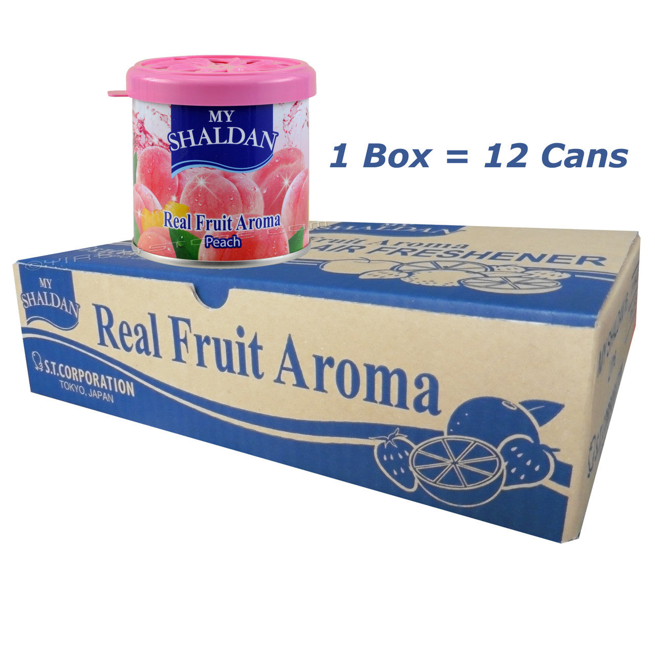 My Shaldan Air Freshener V8 Original Formula, Peach Scent, 12 cans