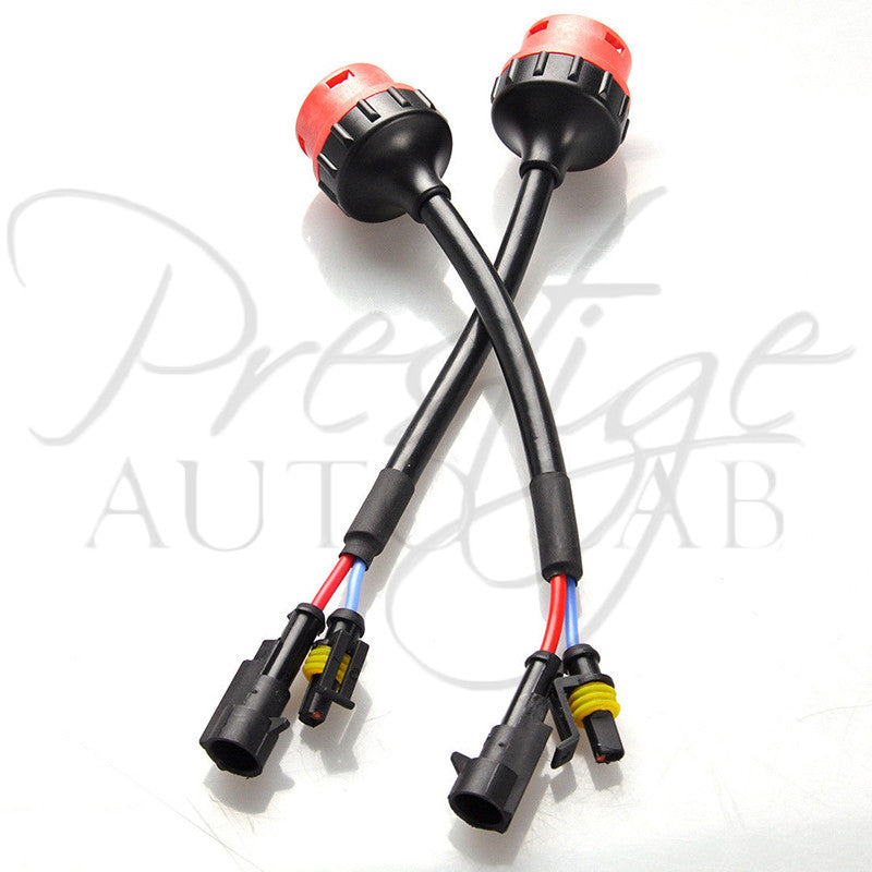 D2 D2S D2R D2C HID Xenon Bulb Adapters Wire Harness Connector Cable Socket AMP