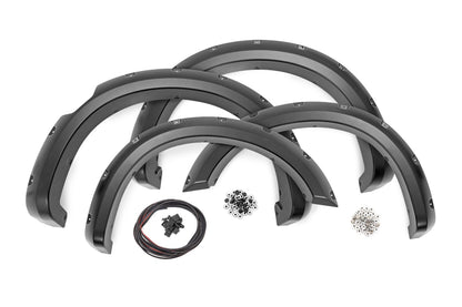 Pocket Fender Flares | K23 Brilliant Silver | Nissan Titan 2WD/4WD (17-24)