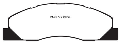 EBC 09-11 Dodge Ram 2500 Pick-up 5.7 2WD/4WD Greenstuff Front Brake Pads