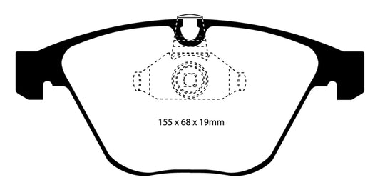 EBC 08-10 BMW M3 4.0 (E90) Bluestuff Front Brake Pads