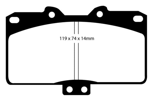 EBC 91-93 Dodge Stealth 3.0 4WD Redstuff Front Brake Pads