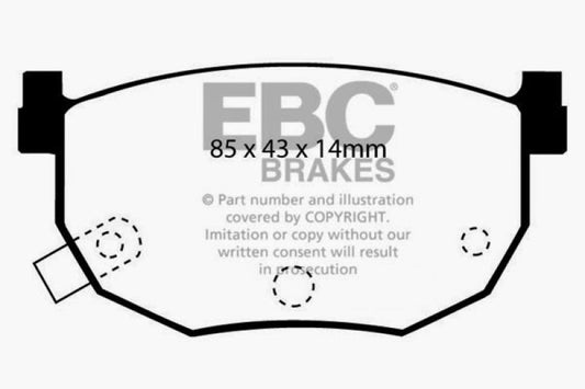 EBC 99-01 Hyundai Elantra 2.0 Yellowstuff Rear Brake Pads