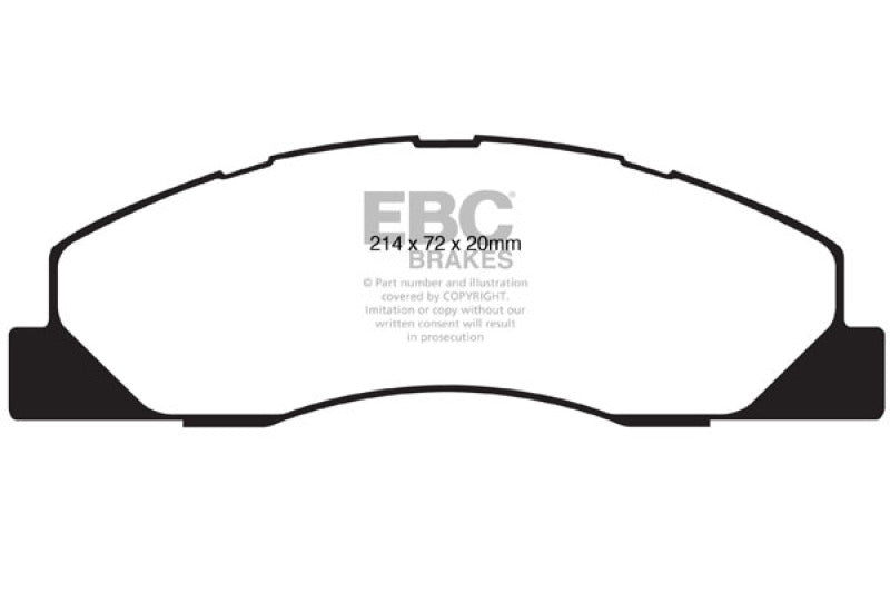 EBC 09-11 Dodge Ram 2500 Pick-up 5.7 2WD/4WD Greenstuff Front Brake Pads