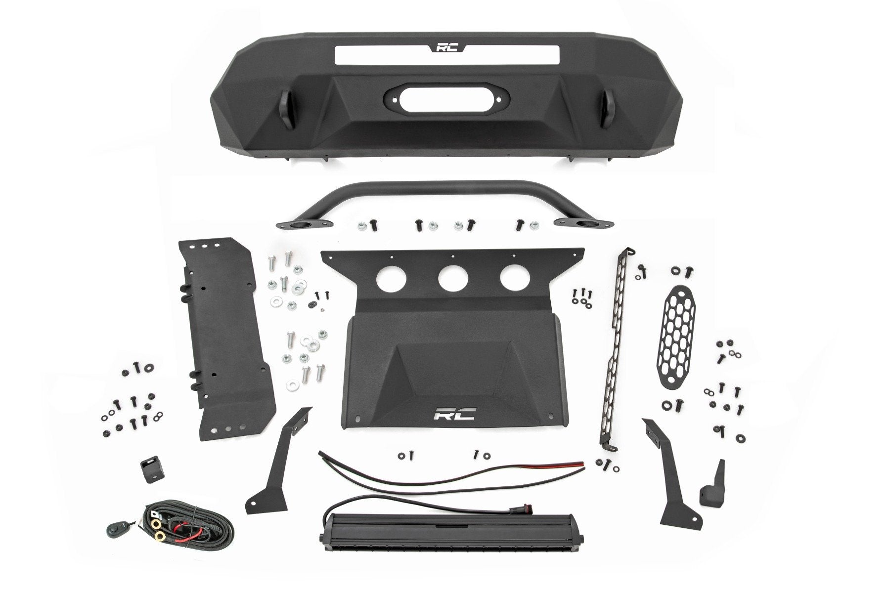 Front Bumper | Hybrid | 20" Blk DRL LED | Toyota Tacoma 2WD/4WD (2016-2023)