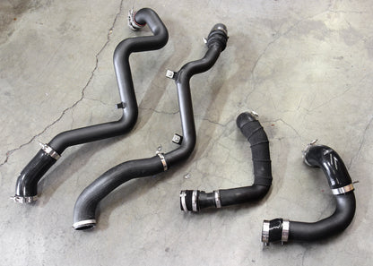 HPS Performance Intercooler Charge Pipe Kit (Cold and Hot Side), Black, 17-104WB