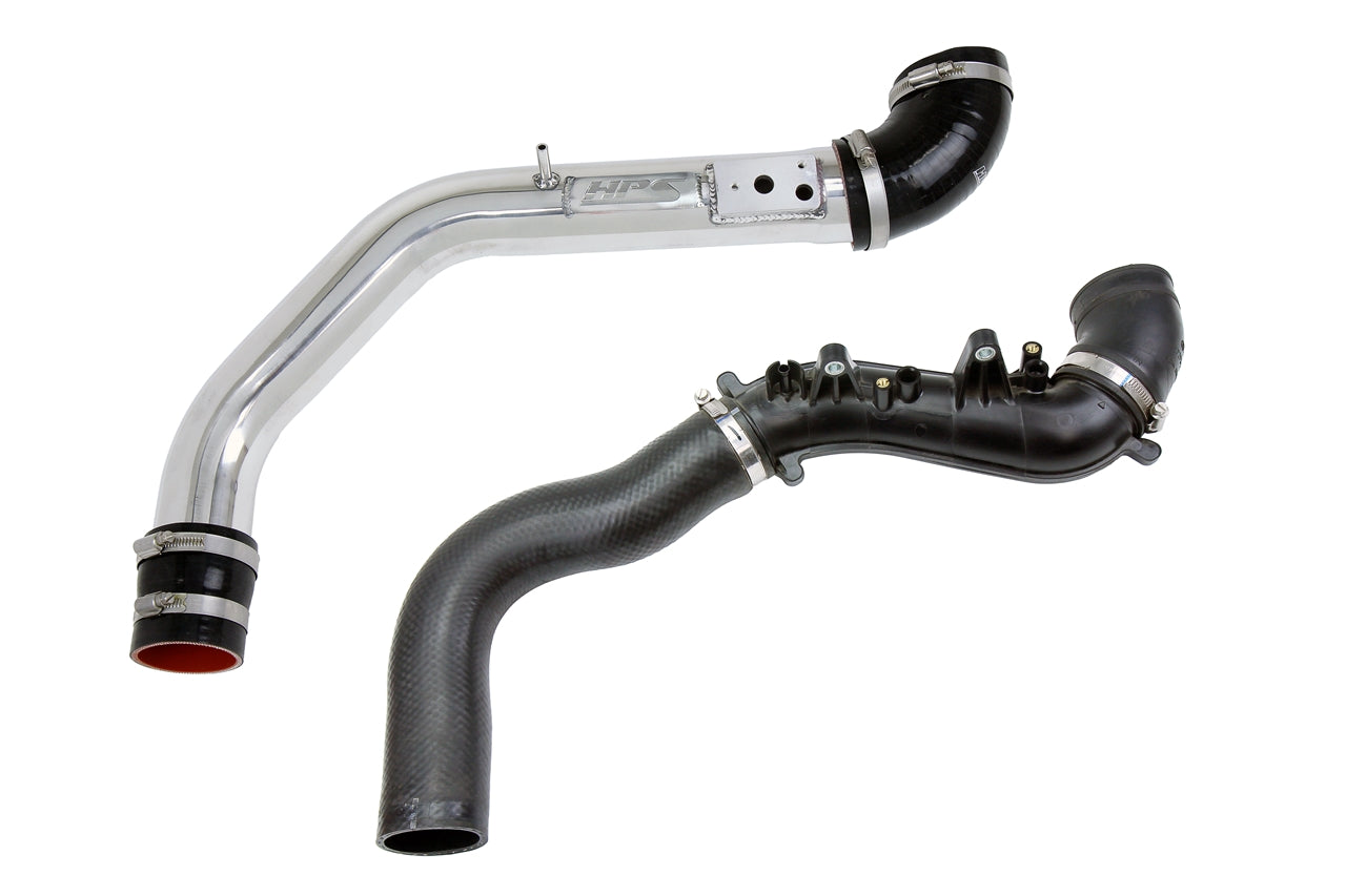 HPS Performance Intercooler Charge Pipe Kit (Cold Side Upper Only), Polished, 17-124P