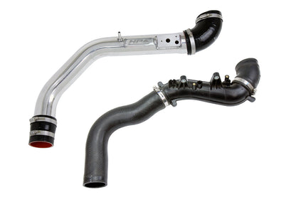 HPS Performance Intercooler Charge Pipe Kit (Cold Side Upper Only), Polished, 17-124P