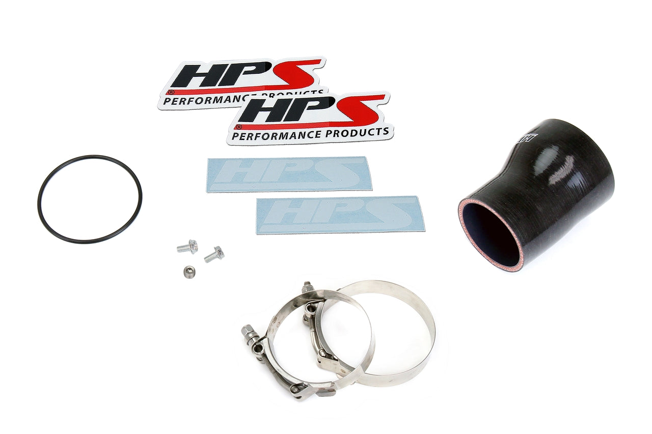 HPS Performance Intercooler Charge Pipe Kit (Cold Side), Red, 17-127R