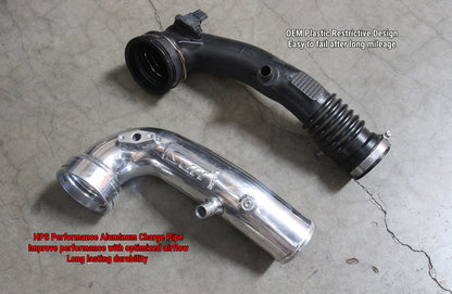 HPS Performance Intercooler Charge Pipe Kit (Cold Side), Red, 17-127R