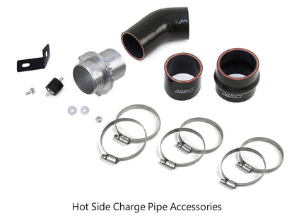 HPS Performance Intercooler Charge Pipe Kit (Hot Side), Polished, 17-128P