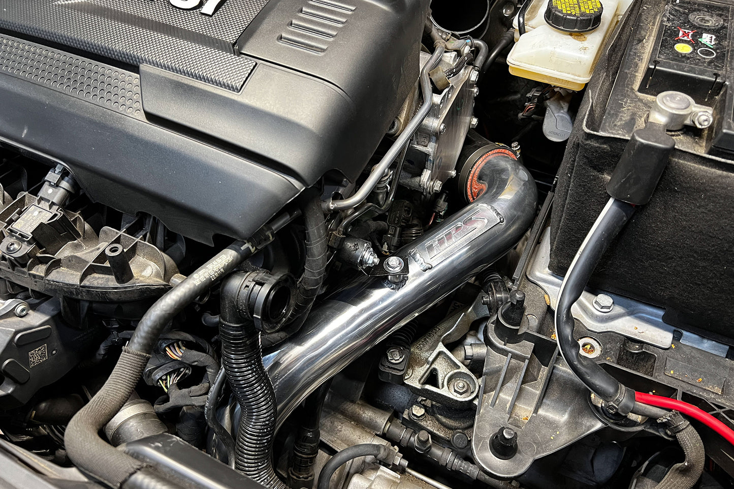 HPS Performance Intercooler Charge Pipe Kit (Hot Side), Polished, 17-128P