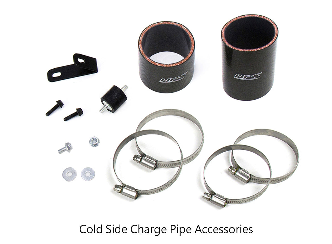 HPS Performance Intercooler Charge Pipe Kit (Cold Side), Black, 17-129WB