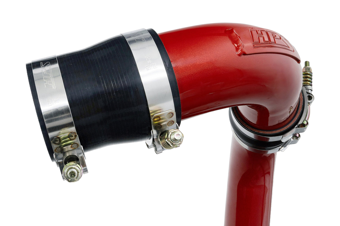 HPS Performance Intercooler Charge Pipe Kit (Hot Side), Red, 17-146R