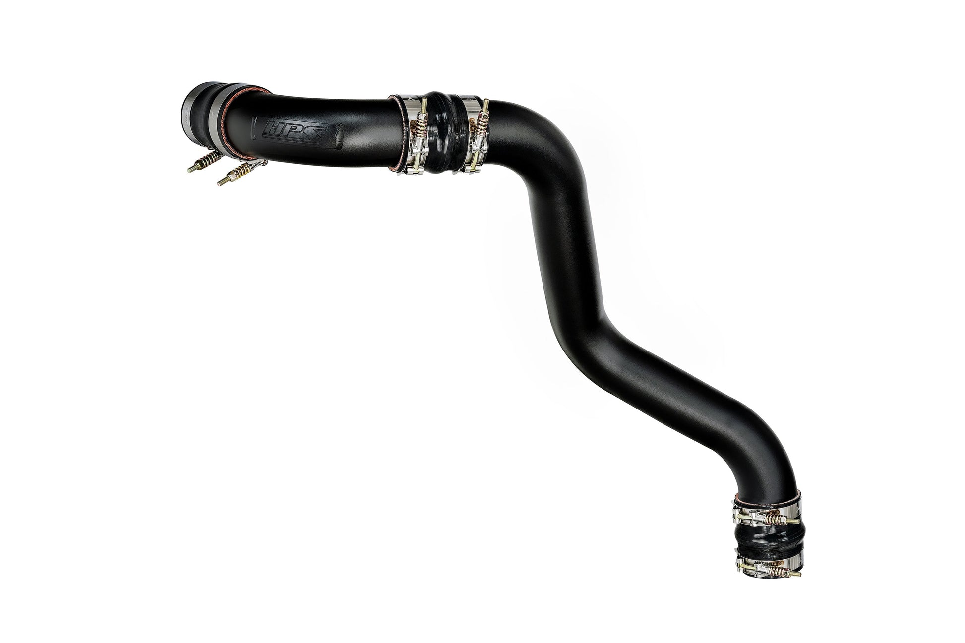 HPS Performance Intercooler Charge Pipe Kit Hot Side Black 17-146WB