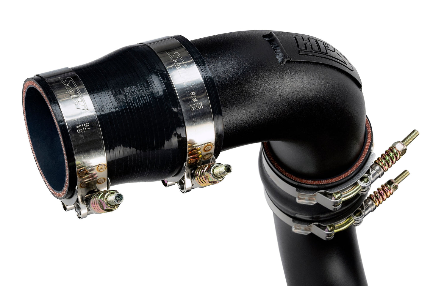 HPS Performance Intercooler Charge Pipe Kit (Hot Side), Black, 17-146WB