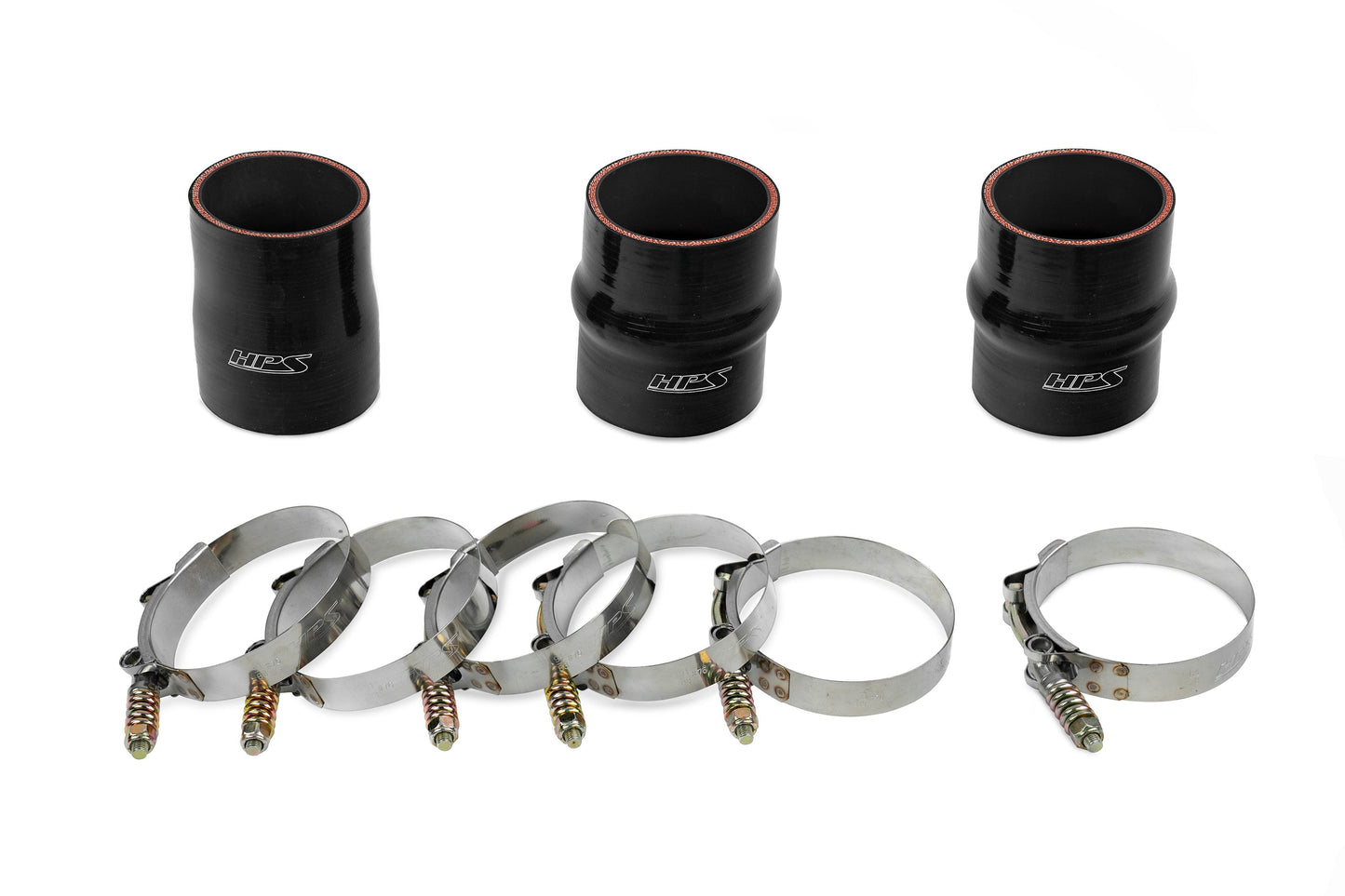HPS Performance Intercooler Charge Pipe Kit (Hot Side), Polished, 17-146P