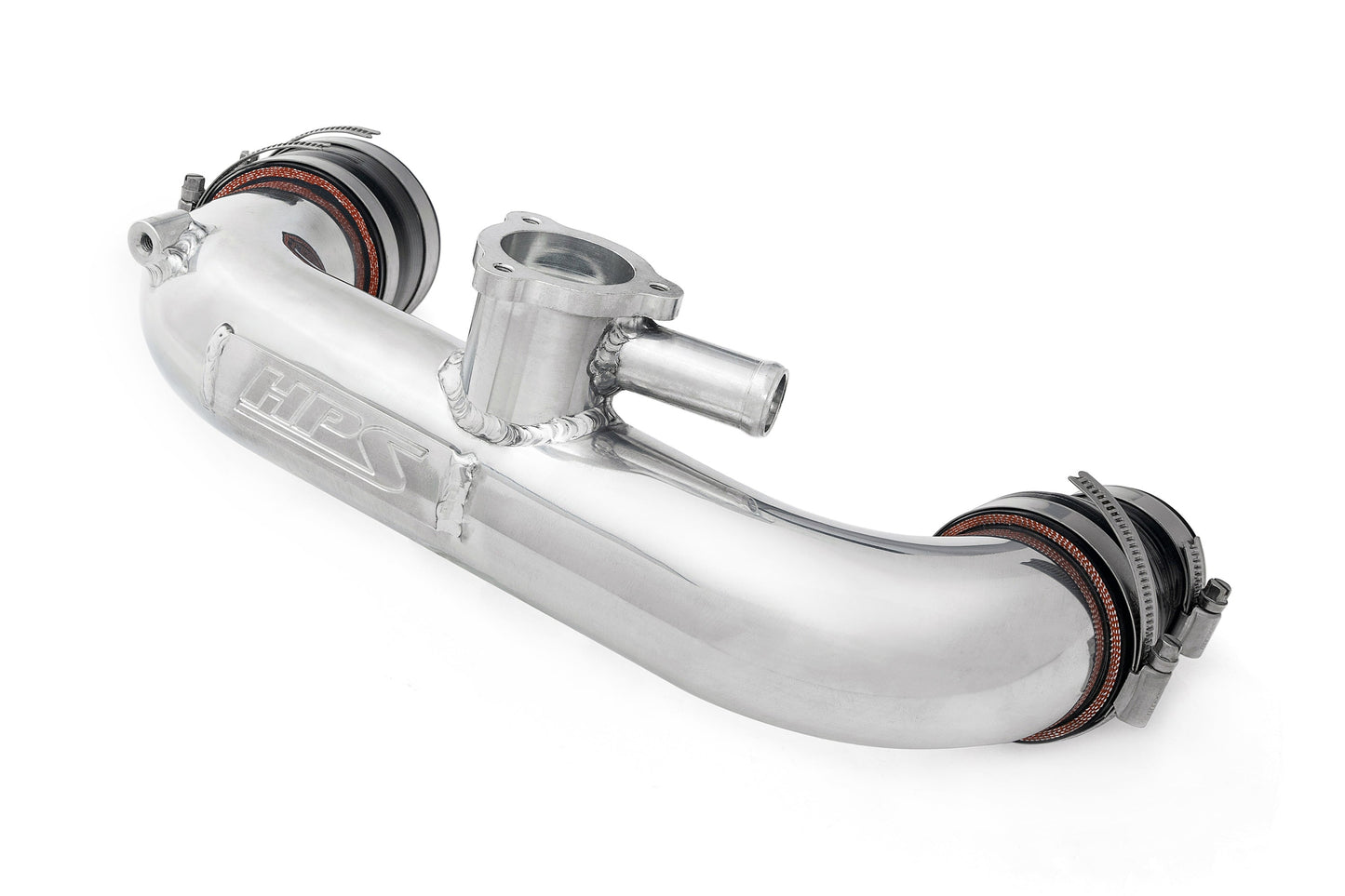 HPS Performance Intercooler Charge Pipe Kit (Hot Side), Polished, 17-148P