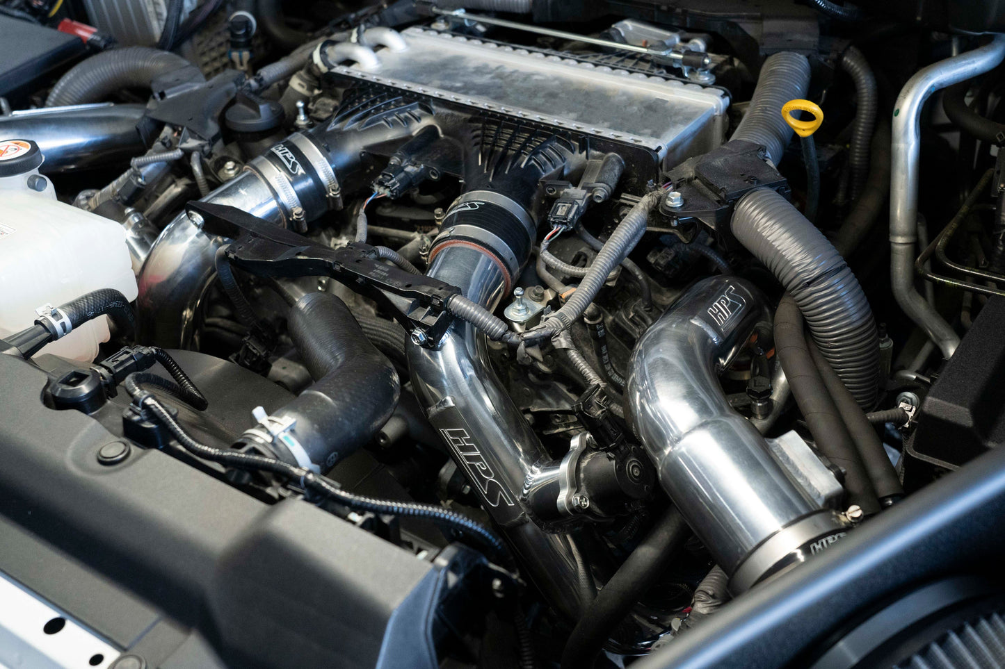 HPS Performance Intercooler Charge Pipe Kit (Hot Side), Polished, 17-148P