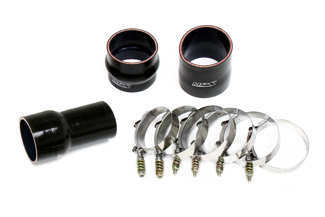 HPS Performance Stainless Steel Intercooler Charge Pipe Kit (Hot Side), Polished, 17-149P