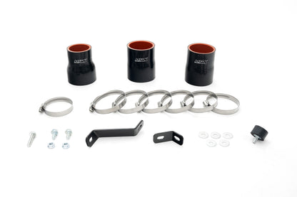 HPS Performance Intercooler Lower Hot Side and Cold Side Charge Pipe, Black, 17-152WB
