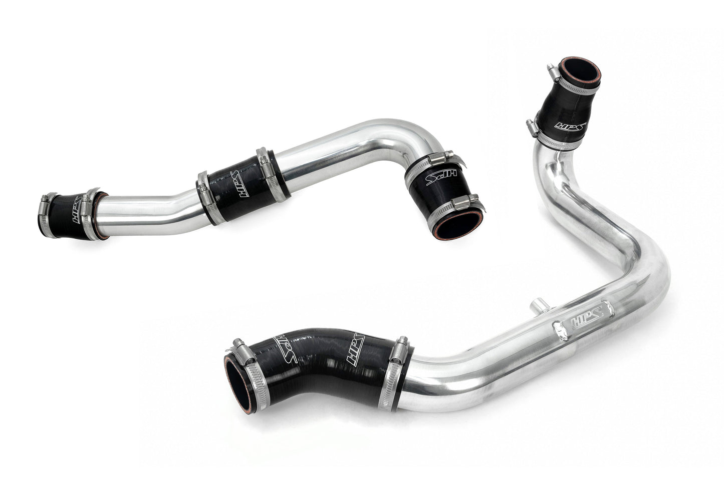HPS Performance Intercooler Charge Pipe Kit Cold and Hot Side Polished 17-153P