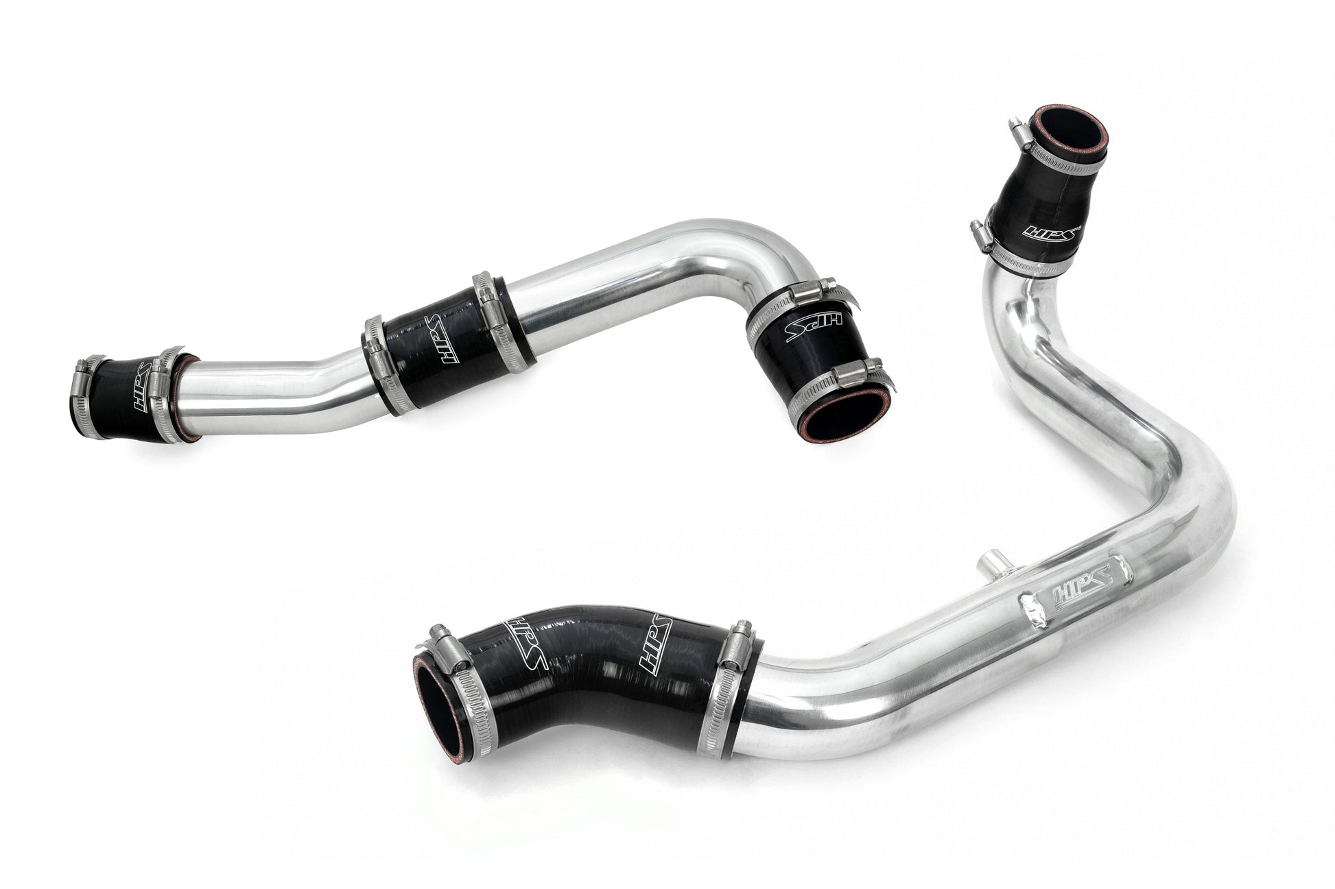 HPS Performance Intercooler Charge Pipe Kit Cold and Hot Side Polished 17-153P