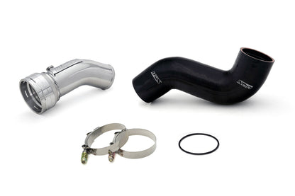 HPS Cold Side Charge Pipe with CAC Hose Intercooler Boot, Polished, 17-154P