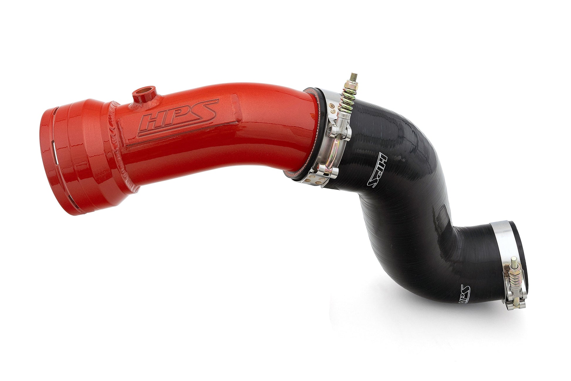HPS Cold Side Charge Pipe with CAC Hose Intercooler Boot Red 17-154R