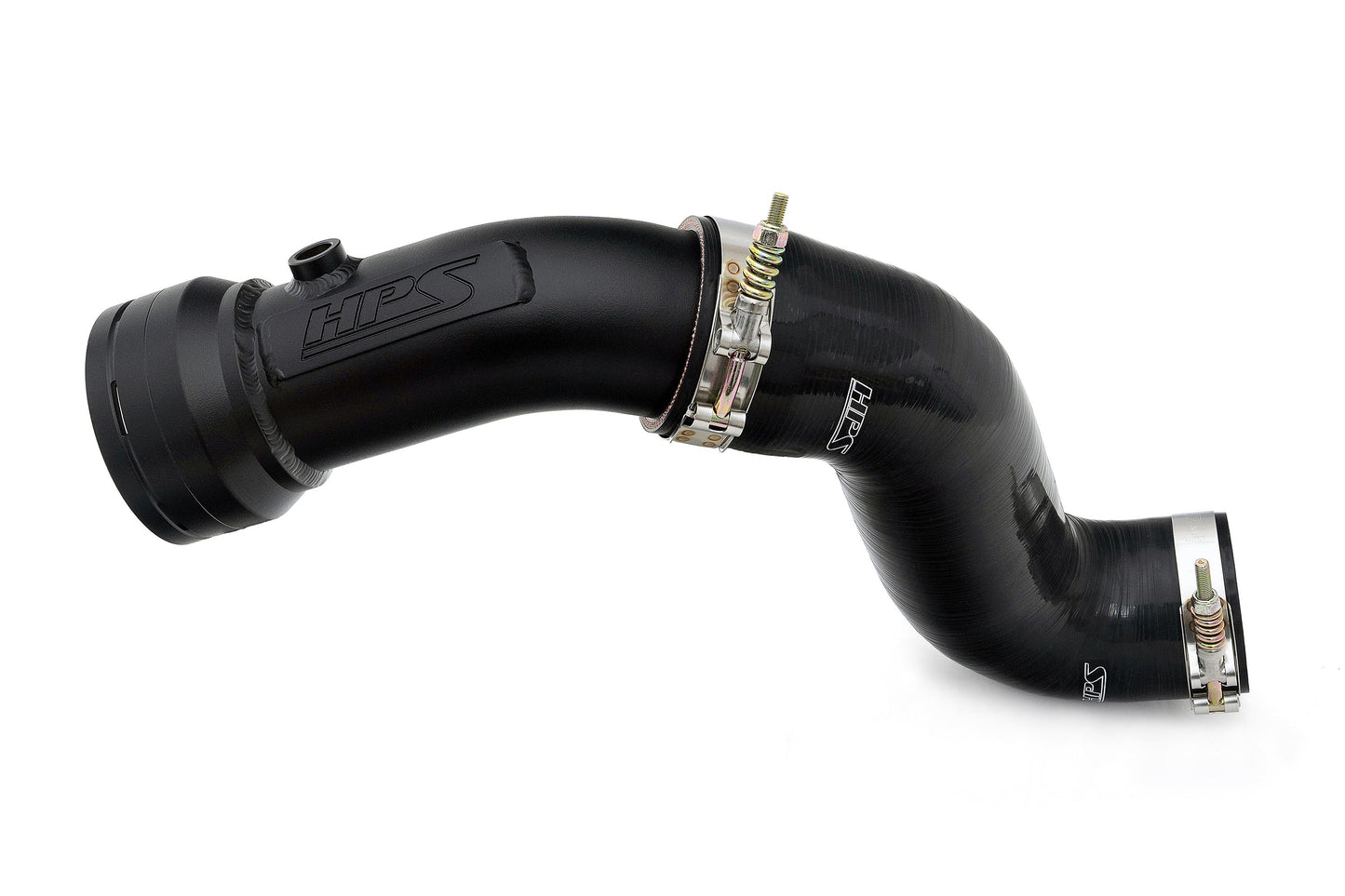 HPS Cold Side Charge Pipe with CAC Hose Intercooler Boot Black 17-154WB