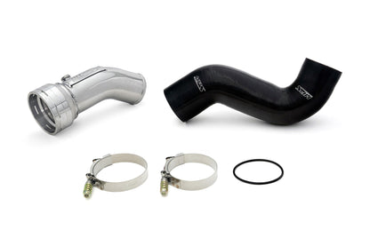 HPS Cold Side Charge Pipe with CAC Hose Intercooler Boot, Polished, 17-155P