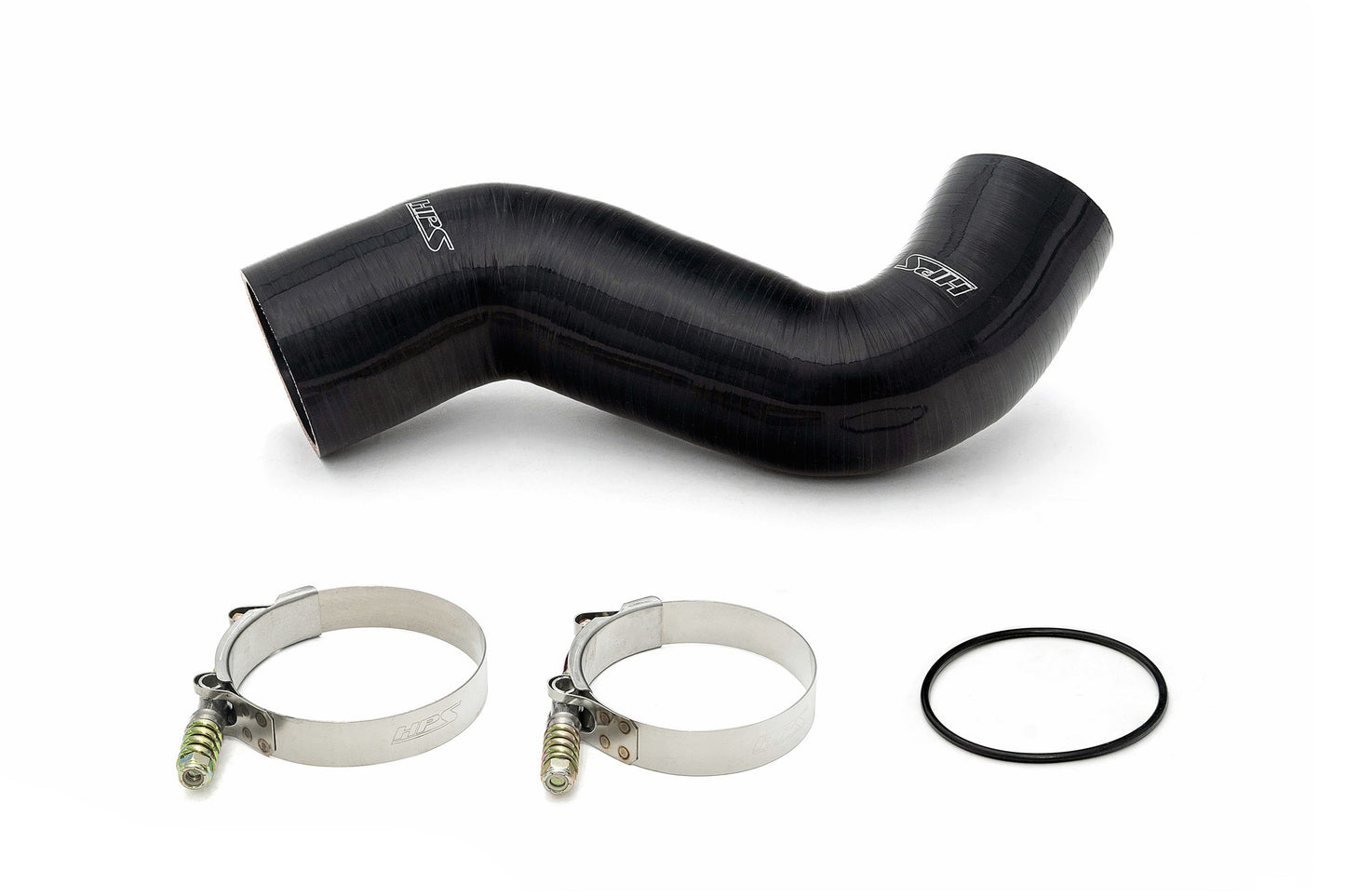 HPS Cold Side Charge Pipe with CAC Hose Intercooler Boot, Polished, 17-155P