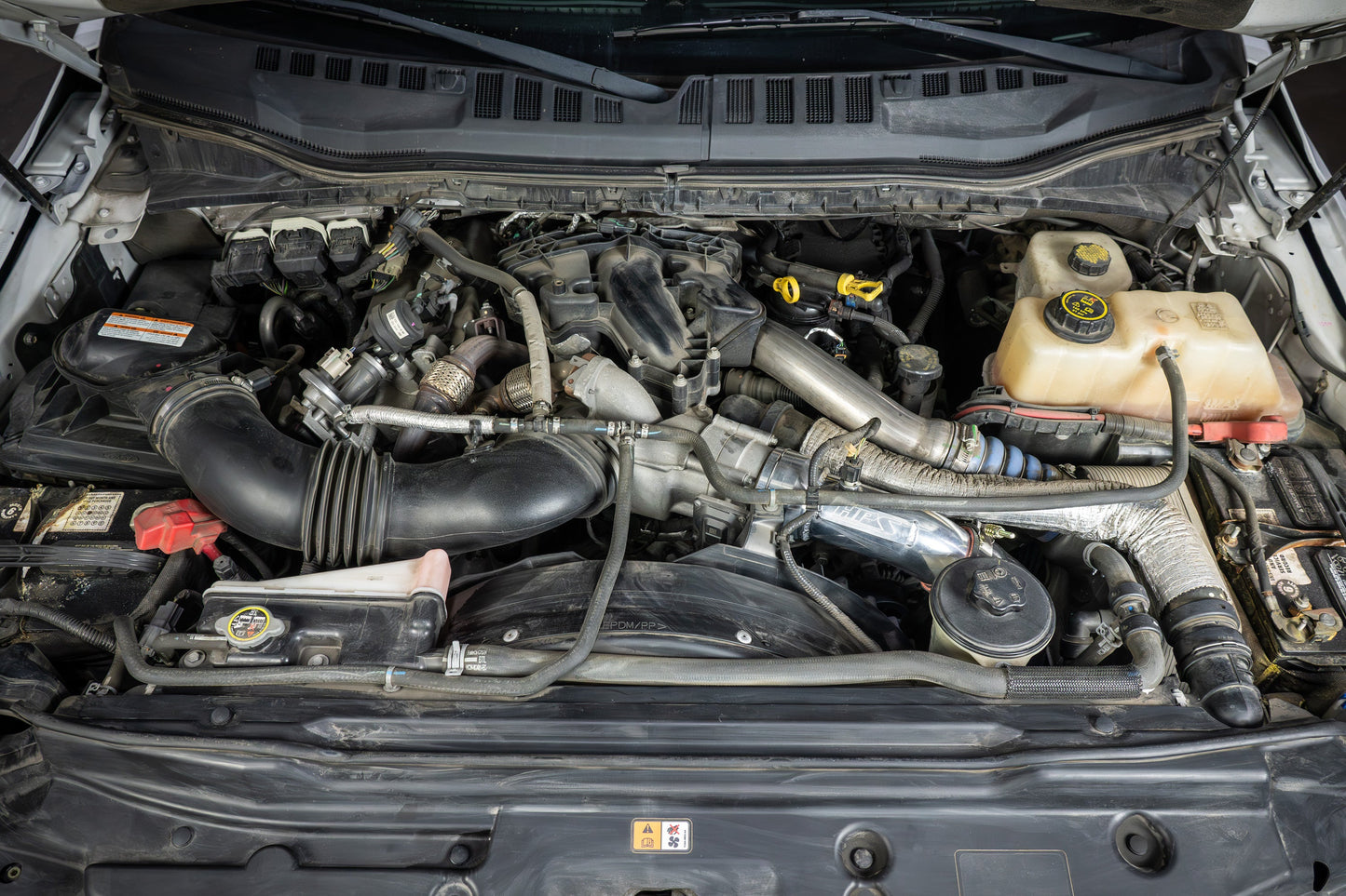 HPS Cold Side Charge Pipe with CAC Hose Intercooler Boot, Black, 17-155WB