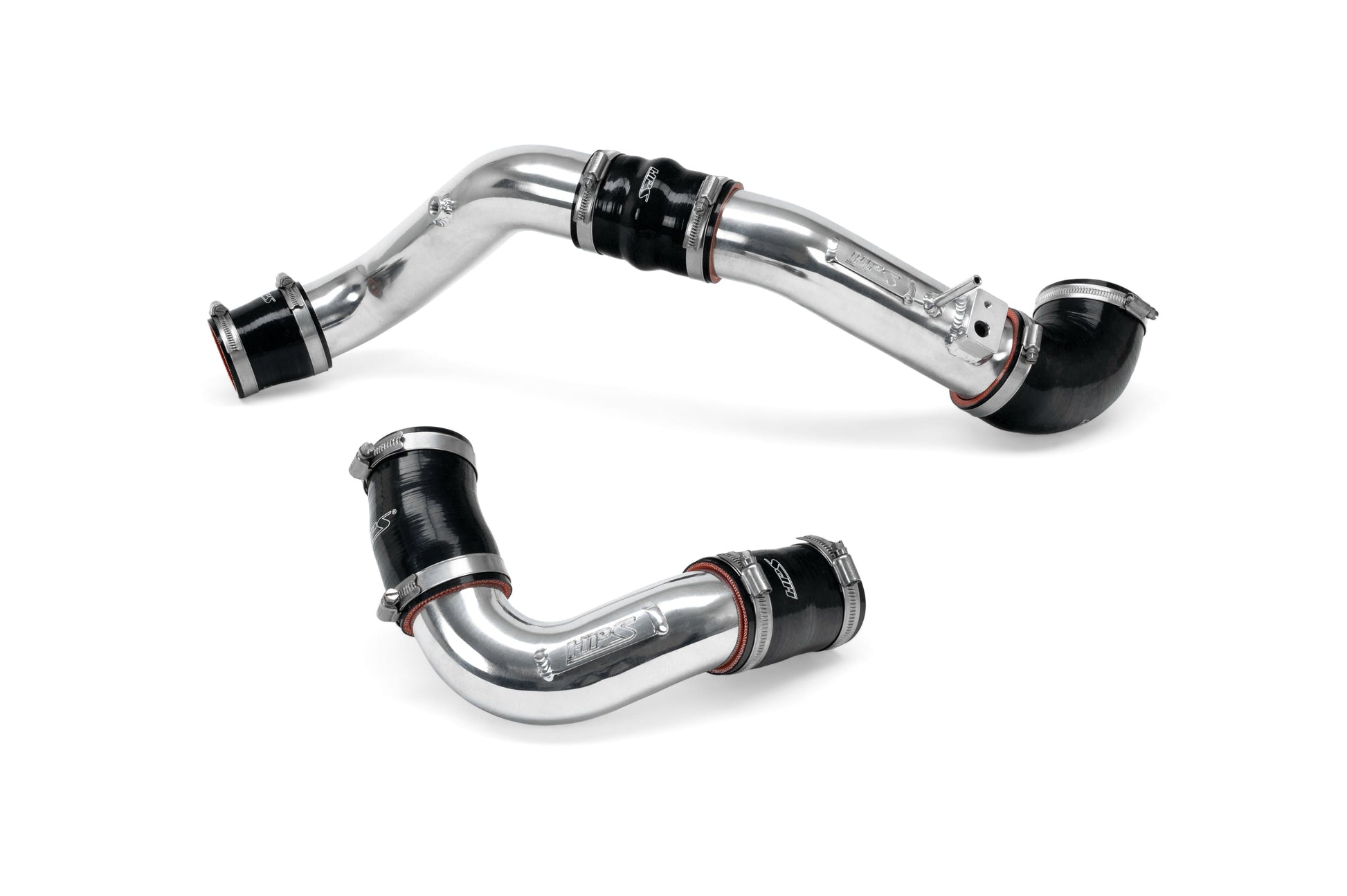 HPS Performance Intercooler Charge Pipe Kit Cold and Hot Side Polished 17-156P