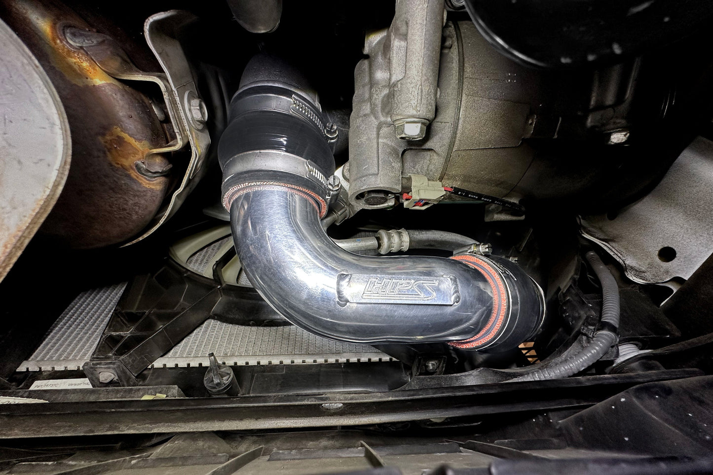 HPS Performance Intercooler Charge Pipe Kit (Cold and Hot Side), Black, 17-156WB