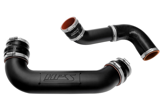 HPS Performance Intercooler Charge Pipe Kit Hot Side and Cold Side Black 17-163WB