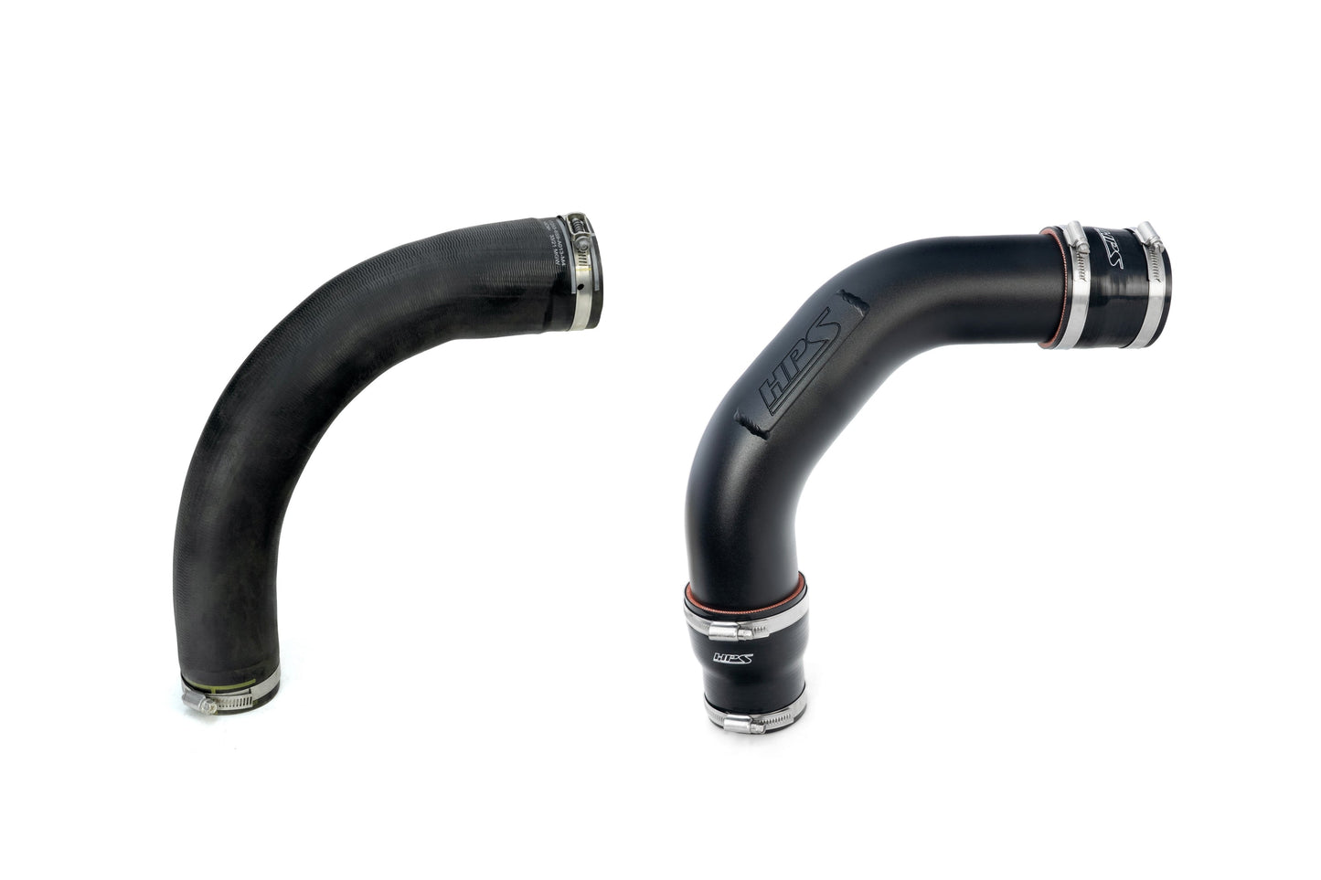 HPS Intercooler Charge Pipe (Cold and Hot Side), Black, 17-164WB