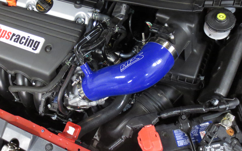 HPS Performance High Temp Reinforced Silicone Air Intake Hose Kit, Blue, 17838-BLUE