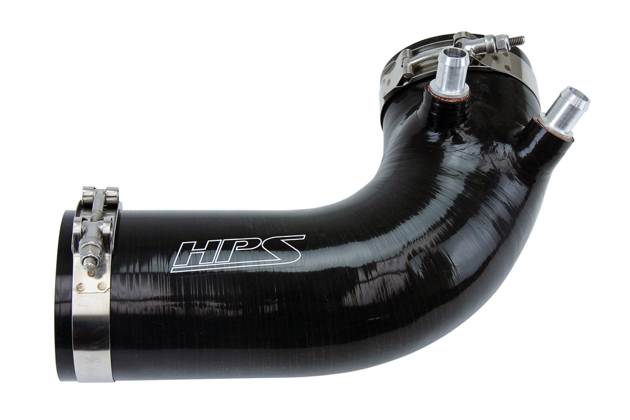 HPS Performance High Temp Reinforced Silicone Air Intake Hose Kit Black 18521-BLK