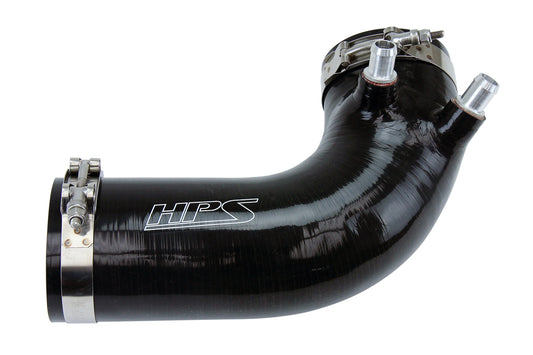 HPS Performance High Temp Reinforced Silicone Air Intake Hose Kit Black 18521-BLK