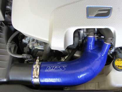 HPS Performance High Temp Reinforced Silicone Air Intake Hose Kit, Blue, 18521-BLUE